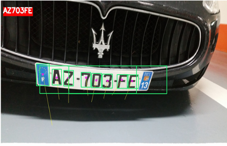 Car plate detection